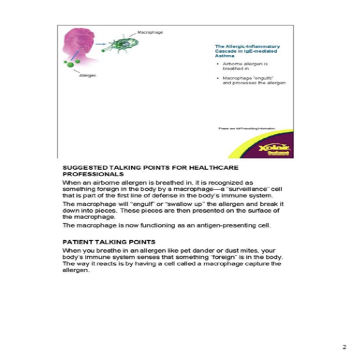 This flip-chart presentation helped nurse educators explain a new type of allergy medicine to colleagues and patients.
(Page 2 of 11)